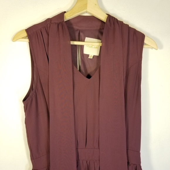 MODCLOTH Give it Timeless A-Line Aubergine Dress S - Picture 5 of 16
